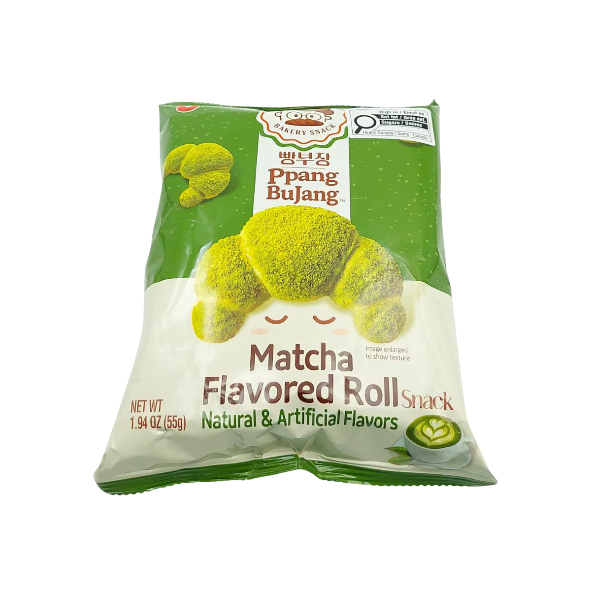 Nongshim Matcha Flavored Rolls Snack